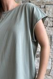  Classic Cotton Cap Sleeve Tee Soft Khaki